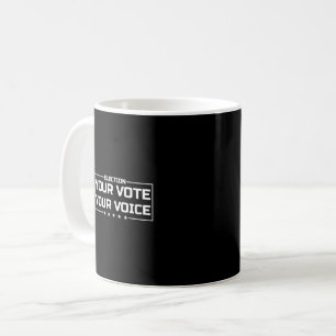 Mug Votre Vote Votre Voix police blanche