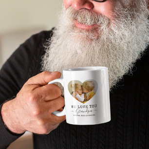 Mug Vous aimez grand-père coeur Photo