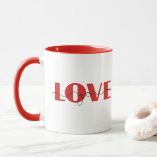 Mug Vous aimez   Heureuse Sainte-Valentin moderne