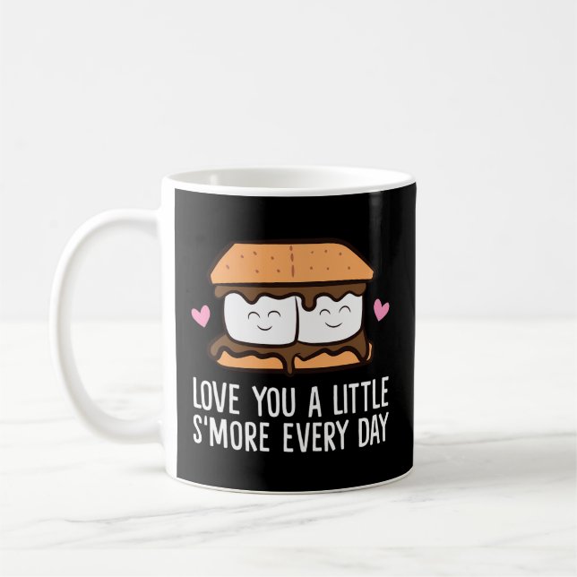 Mug Vous Aimez Un Peu Plus Chaque Jour S'Mores Camping (Gauche)