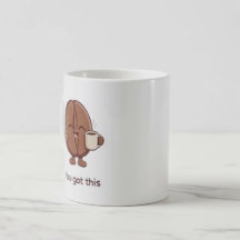 Vous Avez Cela Personnage De Grain De Café Encoura
