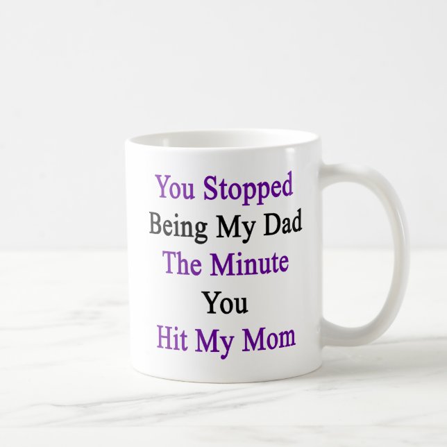 Mug Vous avez cessé d'être mon papa la minute où vous (Droite)