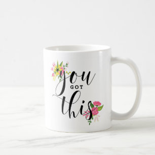 Mug Vous Avez Cette Calligraphie Moderne Florale