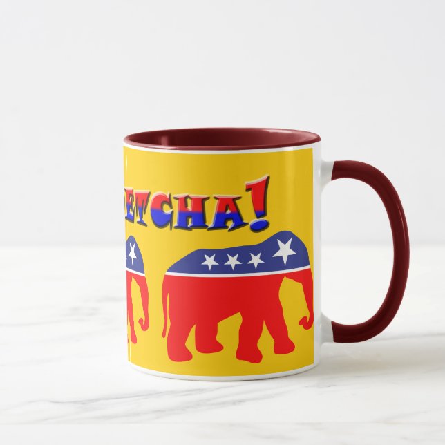Mug Vous Betcha ! Et éléphants modernisés de GOP (Droite)