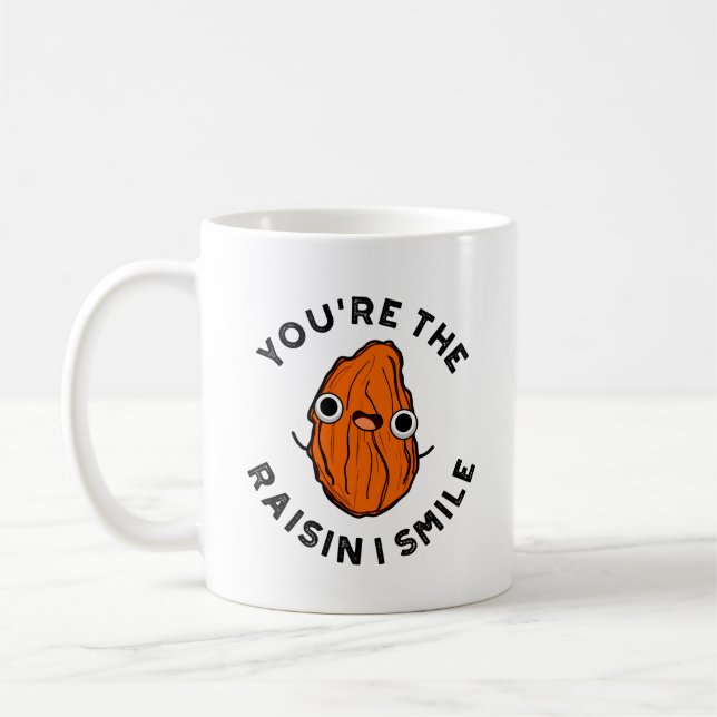 Mug Vous êtes le jeu de nourriture Raisin I Smile Funn (Gauche)