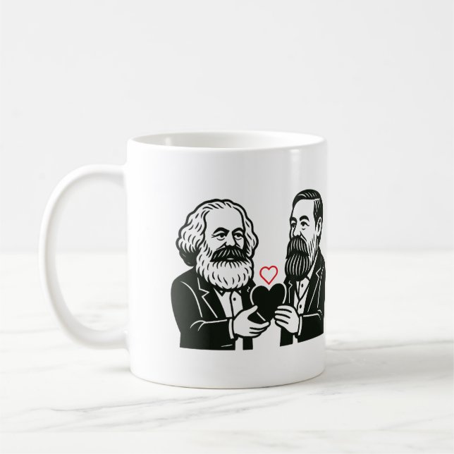 Mug Vous êtes le Marx de ma Engels Valentine Card (Gauche)