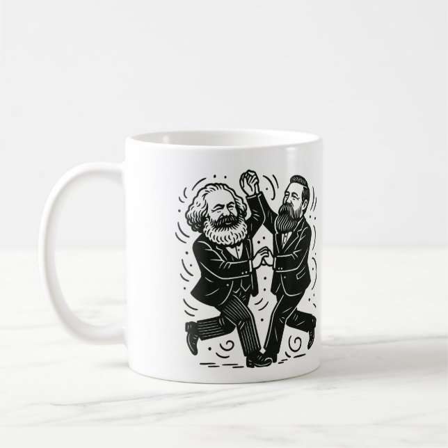 Mug Vous êtes le Marx de ma Engels Valentine Card (Gauche)