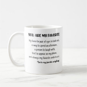 Mug Vous êtes Mon cadeau de jour de Valentines favori