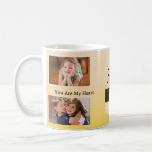 Mug Vous êtes mon cœur – Quatre photos pour maman