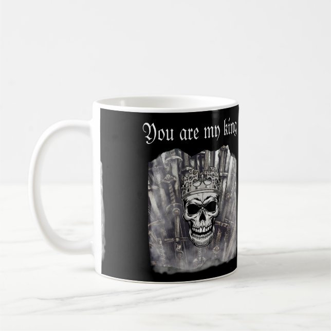 Mug Vous êtes mon gothique personnalisable roi (Gauche)