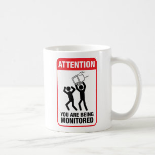 Mug Vous êtes surveillés - humour de bureau