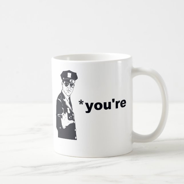 Mug Vous êtes votre police de grammaire (Droite)