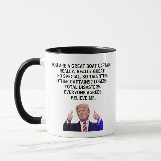 Mug Vous êtes vraiment un grand capitaine de bateau, v (Gauche)