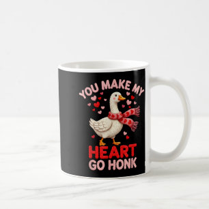 Mug Vous faites battre mon cœur Honk Oie Fausse Laine