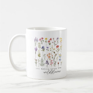 Mug Vous Faites Partie Du Monogramme Personnalisé Fleu