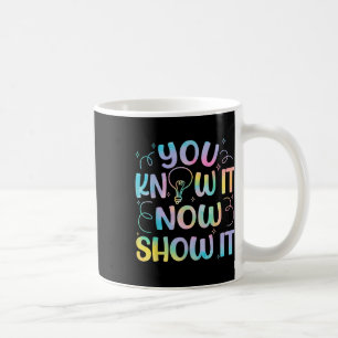 Mug Vous Le Savez Maintenant Montrez-Le Tester Jour En