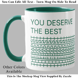 Mug Vous méritez le meilleur thérapeute Blague drôle M