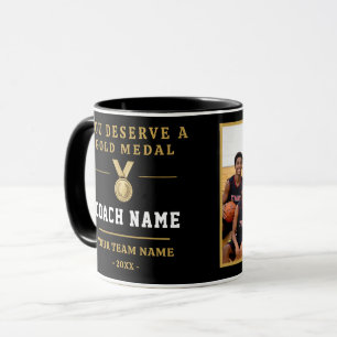 Mug Vous méritez une médaille Équipe de coach Photo 