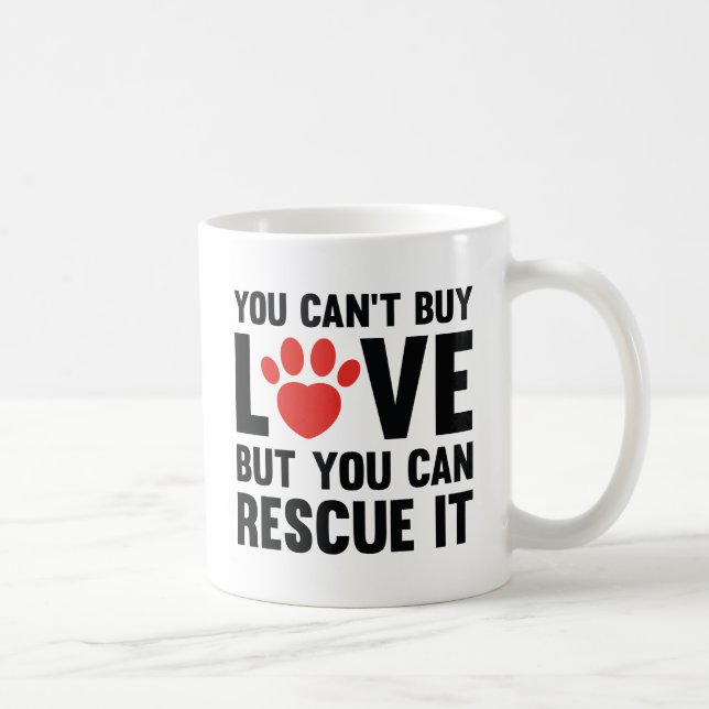 Mug Vous ne pouvez pas acheter l'amour (Droite)