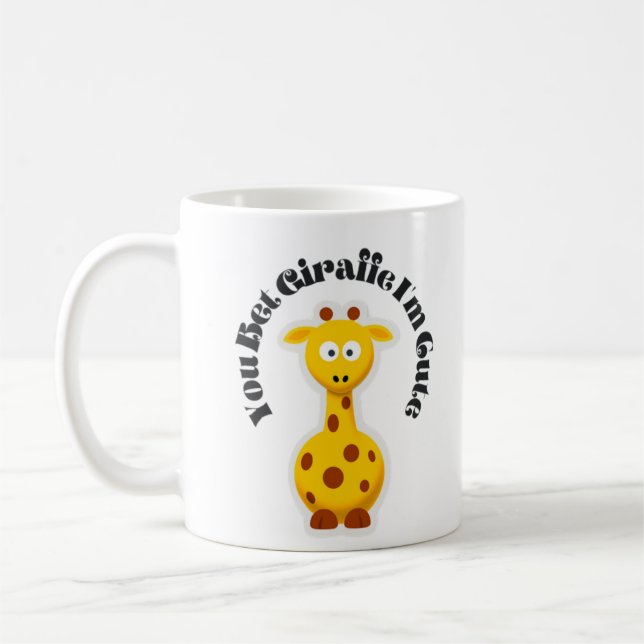 Mug Vous pariez que la girafe est mignonne (Gauche)