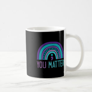 Mug Vous Problème Semicolon Suicide Prévention Purple 