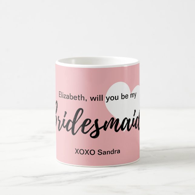 Mug Vous serez ma demoiselle d'honneur que le rose (Centre)