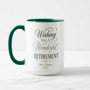 Mug Vous souhaite une merveilleuse retraite Personnali