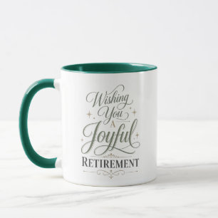 Mug Vous souhaite une retraite joyeuse Nom personnalis