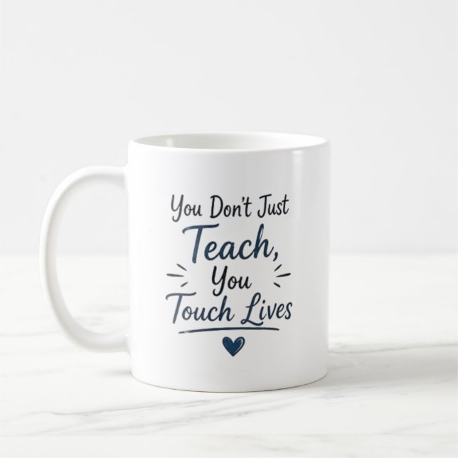 Mug Vous Touchez des Vies Personnalisées (Gauche)