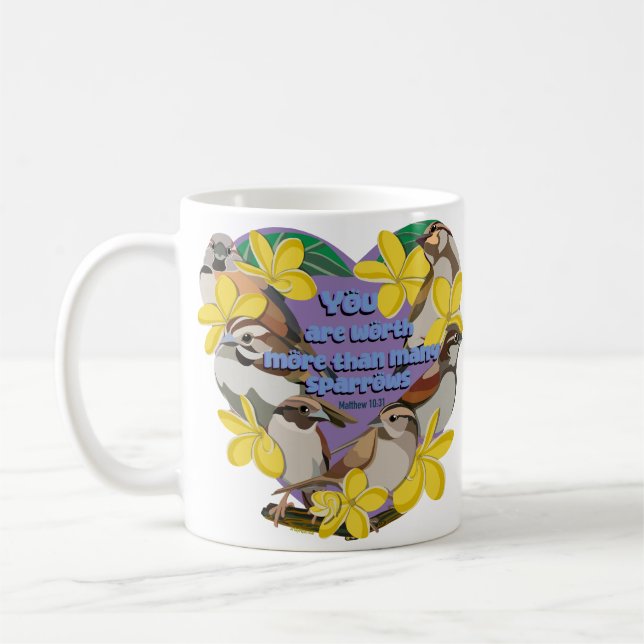 Mug Vous valez plus que de nombreux moineaux (Gauche)