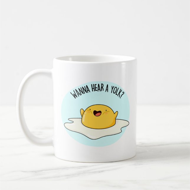 Mug Vous Voulez Entendre Un Jaune Drôle Oeuf Plaisante (Gauche)