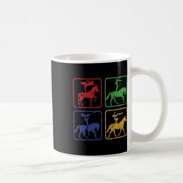 Mug Voûte équestre Chevaux d'équitation Dressa (Droite)