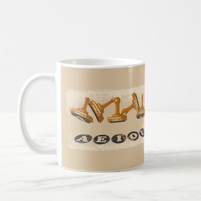 Mug Vowels AEIOU (Gauche)