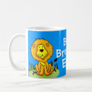 Mug Voyage bleu du meilleur lion de frère jamais/tass