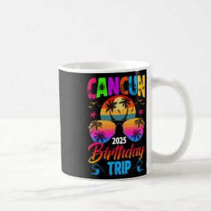 Mug Voyage d'anniversaire à Cancun 2025 Sungles Été Pl