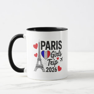 Mug Voyage de filles à Paris 2026 Réunion des enfants