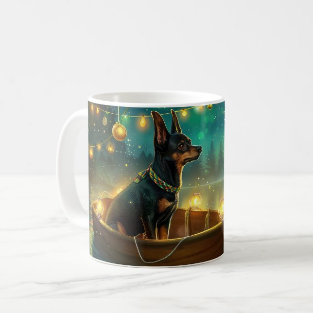Mug Voyage de Noël australien Kelpie (Devant gauche)