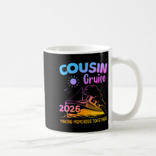 Mug Voyage en croisière avec cousin 2026 Créer des sou
