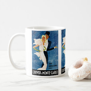 Mug Voyage Vintage, Amour Romantique Hiver à Monte Car