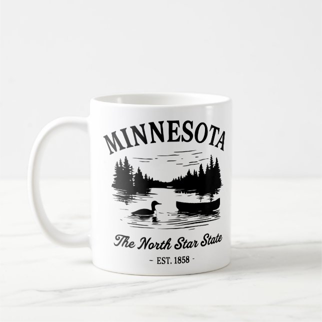 Mug Voyage vintage au Minnesota (Gauche)