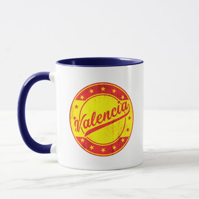 Mug Voyageur mondial - Valencia, Espagne (Gauche)