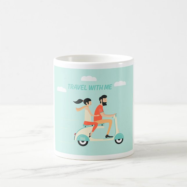 Mug Voyagez avec moi (Créateur téléchargé)