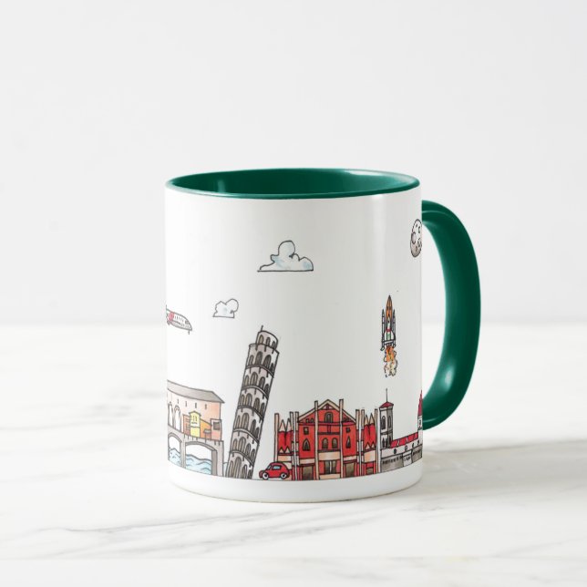 Mug Voyagez dans le monde - Italie (Devant droit)