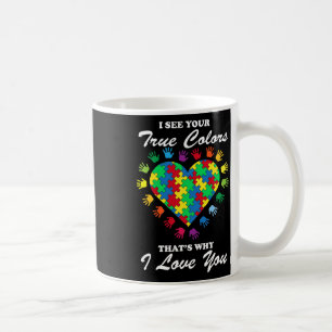Mug Vrai Couleurs Puzzle Coeur Cool Sensibilisation su