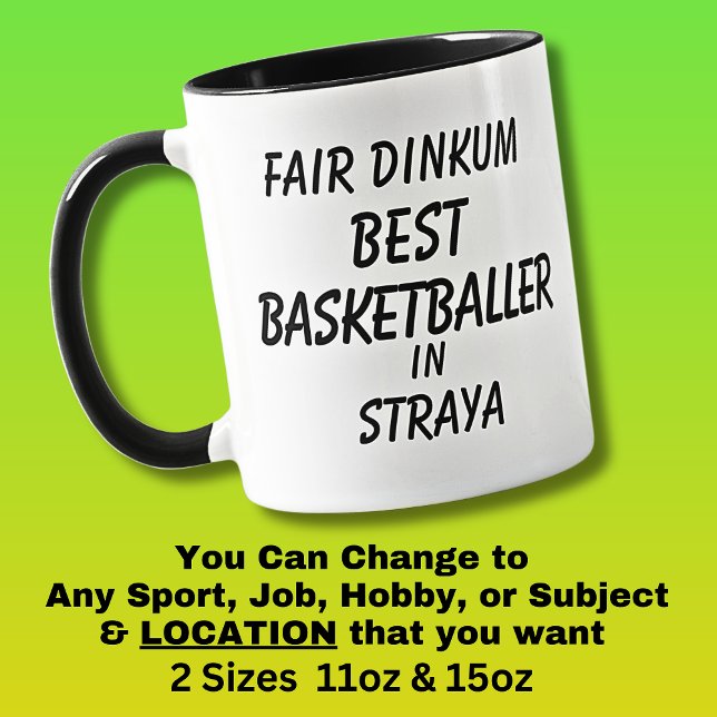 Mug Vrai de vrai MEILLEUR JOUEUR DE BASKET-BALL en Aus (Créateur téléchargé)