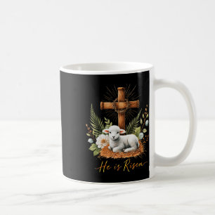 Mug Vrai Pâques Il Est Ressuscité Agneau Couronne D'ép