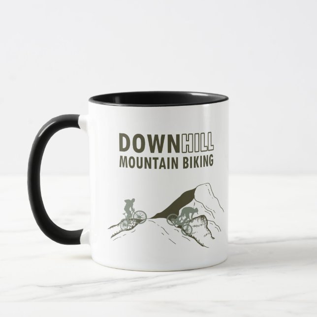 Mug VTT Downhill Vélo de Montagne (Gauche)