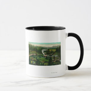 Mug Vue aérienne de boucle de Cantara