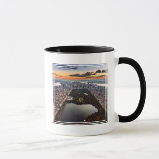 Mug Vue aérienne de Central Park au coucher du soleil
