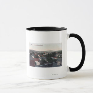 Mug Vue aérienne de la ville de Santa Rosa, CA